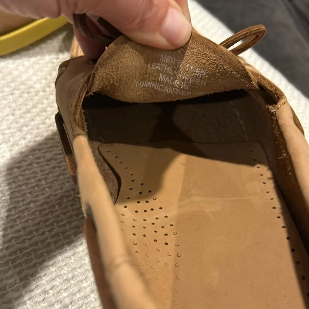 Sebago Men's “Portland” Tan Leather Dockside’s Boat Shoes Size 11.5